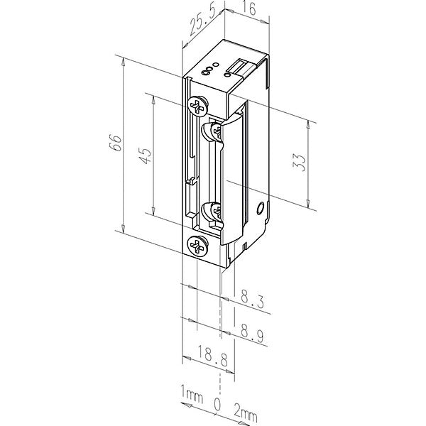 effeff Radiustüröffner 118E o.Stulp,10-24V GS/WS 118E--------A71